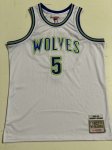 NBA 5 Edwards Minnesota Timberwolves Maillot 2023-24 Blanc